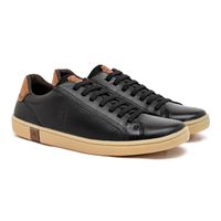Sapatenis Casual Laroche North em Couro - Preto