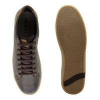 Sapatenis Casual em Couro Masculino North - Café
