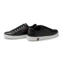 Sapatenis Casual em Couro Masculino North - Preto