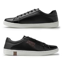Sapatenis Casual em Couro Masculino North - Preto