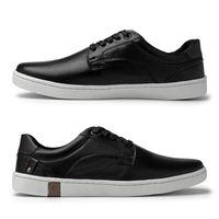Sapatenis Casual em Couro Masculino North - Preto