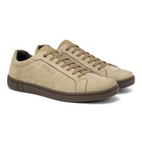 Sapatenis Casual Laroche North em Couro - Cromo Taupe E L