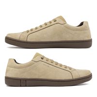 Sapatenis Casual Laroche North em Couro - Cromo Taupe E L
