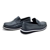 Mocassim Loafer Oasis em Couro - Marinho