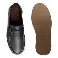 Mocassim Loafer Oasis em Couro - Preto