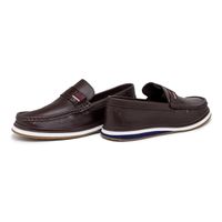 Mocassim Loafer Oasis em Couro - Café