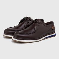 Mocassim Dockside Oasis em Couro - Café