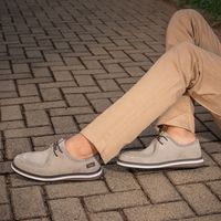 Mocassim Dockside Oasis em Camurça - Cinza
