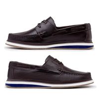 Mocassim Docksider Masculino Laroche Oasis em Couro - Café