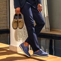 Mocassim Docksider Masculino Laroche Oasis em Couro - Marinho