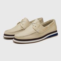 Mocassim Docksider Masculino Laroche Oasis em Couro - Marfim