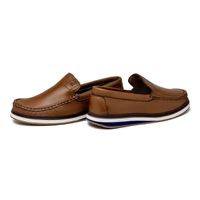 Mocassim Loafer Oasis em Couro - Conhaque E L