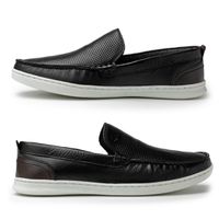 Mocassim Loafer Porto Masculino em Couro - Preto