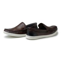 Mocassim Loafer Porto Masculino em Couro - Chocolate