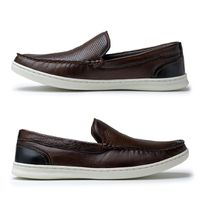 Mocassim Loafer Porto Masculino em Couro - Chocolate
