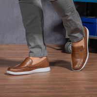 Mocassim Loafer Laroche Santorini em Couro - Chocolate E L