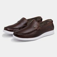 Mocassim Loafer Laroche Santorini em Couro - Chocolate E L