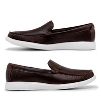 Mocassim Loafer Laroche Santorini em Couro - Chocolate E L