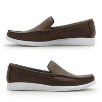 Mocassim Loafer Santorini Masculino em Couro - Brown