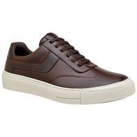Sapatenis Casual Seul em Couro - Café