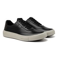 Sapatenis Casual Seul em Couro - Preto