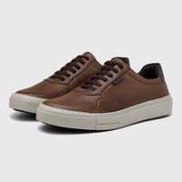 Sapatenis Casual Seul em Couro - Chocolate