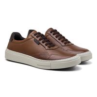 Sapatenis Casual Seul em Couro - Chocolate