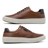 Sapatenis Casual Seul em Couro - Chocolate