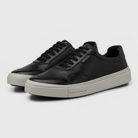 Sapatenis Casual Seul em Couro - Preto