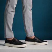 Slip On Casual Laroche Seul em Couro - Preto