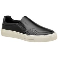 Slip On Casual Laroche Seul em Couro - Preto