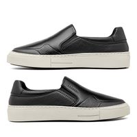 Slip On Casual Laroche Seul em Couro - Preto