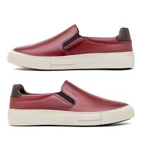 Slip On Casual Laroche Seul em Couro - Vinho E L