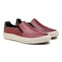 Slip On Casual Laroche Seul em Couro - Vinho E L