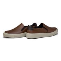 Slip On Casual Seul em Couro - Chocolate + Brinde Bag 30anos