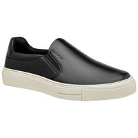 Slip On Casual Laroche Seul em Couro - Preto