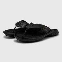 Chinelo Masculino Street em Couro - Preto E L