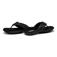 Chinelo Masculino Street em Couro - Preto E L