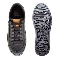 Sapatenis Street Em Couro - Preto