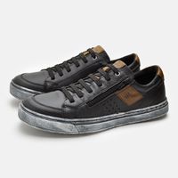 Sapatenis Street em Couro - Preto