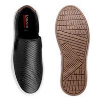 Slip On Masculino Street em Couro - Preto E L