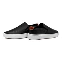 Slip On Masculino Street em Couro - Preto E L