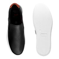 Slip On Masculino Street em Couro - Preto E L