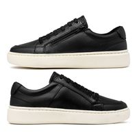 Sapatenis Masculino Street em Couro - Preto E L