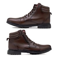 Bota Masulina Street em Couro - Café E L