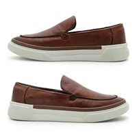 Slip On Iate Masculino Titanium em Couro - Brown