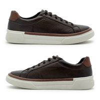 Sapatenis Casual Masculino Titanium em Couro - Café