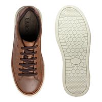 Sapatenis Casual Laroche Titanium em Couro - Conhaque E L