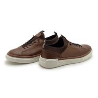 Sapatenis Casual Masculino Titanium em Couro - Chocolate