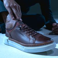 Sapatenis Casual Masculino Titanium em Couro - Chocolate